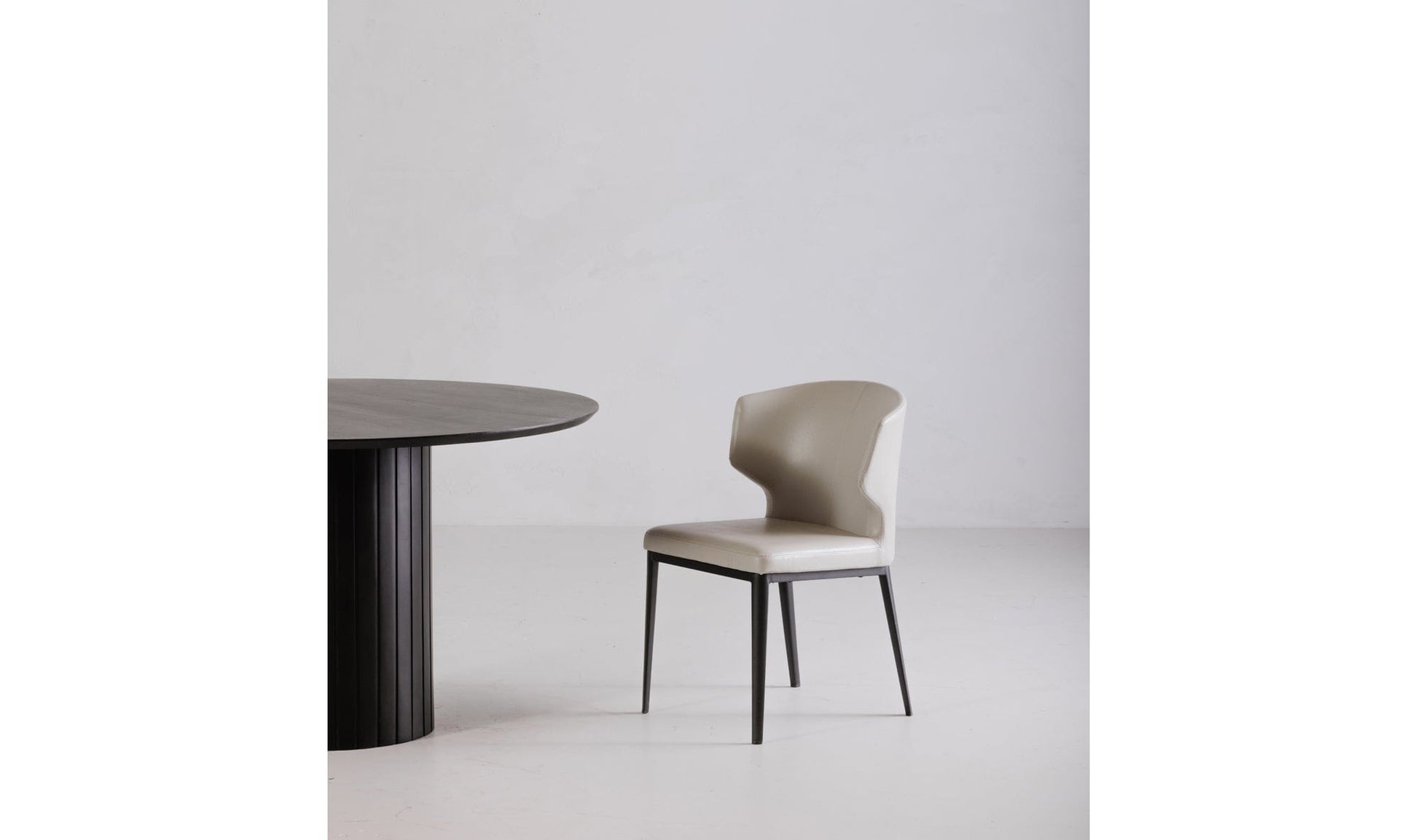 The Carpentry Shop Co. Delaney Dining Chair Beige - Set Of Two Delaney Dining Chair Beige - Set Of Two