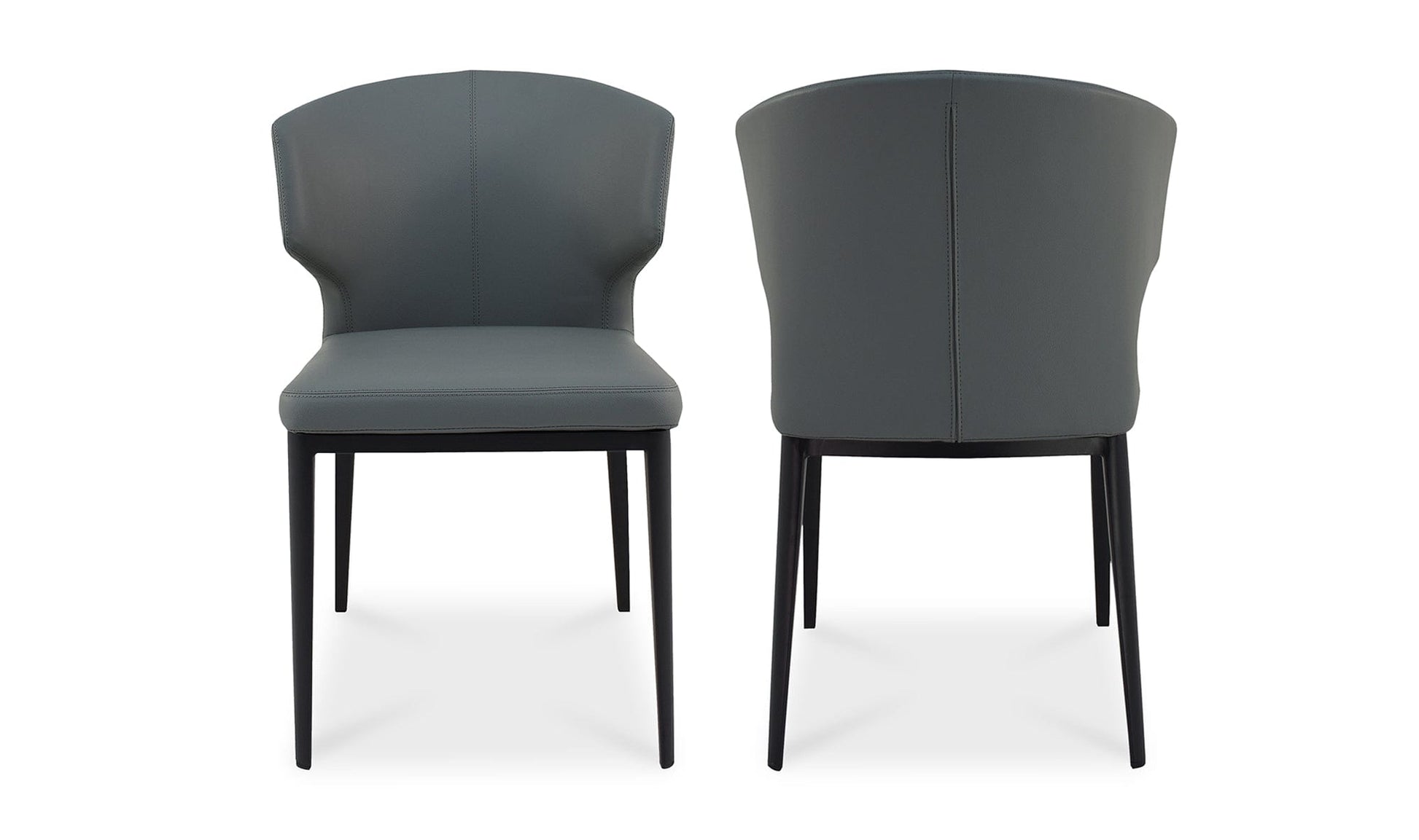 The Carpentry Shop Co. Delaney Dining Chair Grey - Set Of Two Delaney Dining Chair Grey - Set Of Two