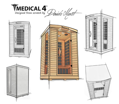 2 Person Home Full Spectrum Infrared Sauna | Medical 4™.