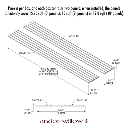 Wide Willow Panel.