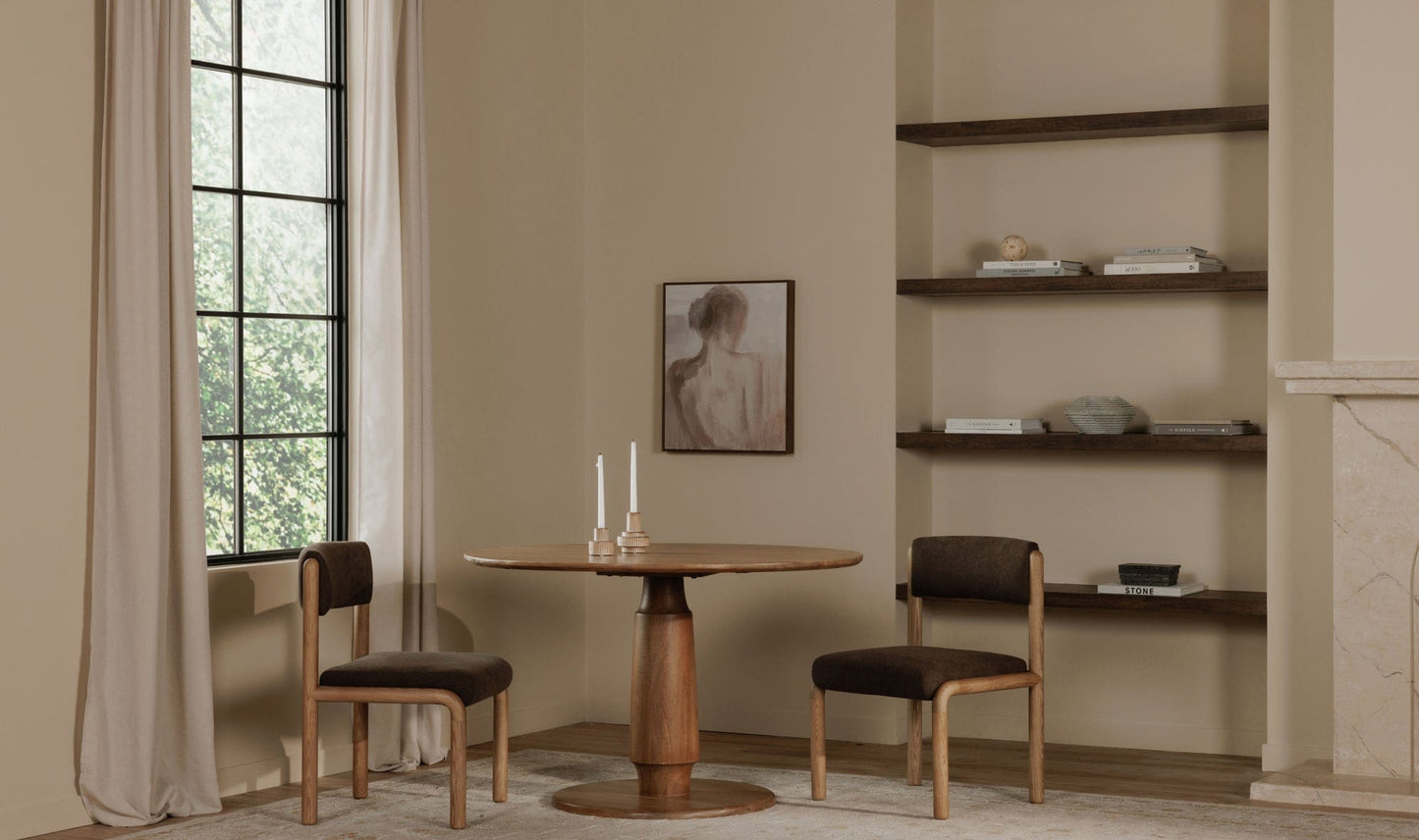 Moe's Home Collection Dining Chairs April Dining Chair Deep Brown-Set Of Two April Dining Chair Deep Brown-Set Of Two