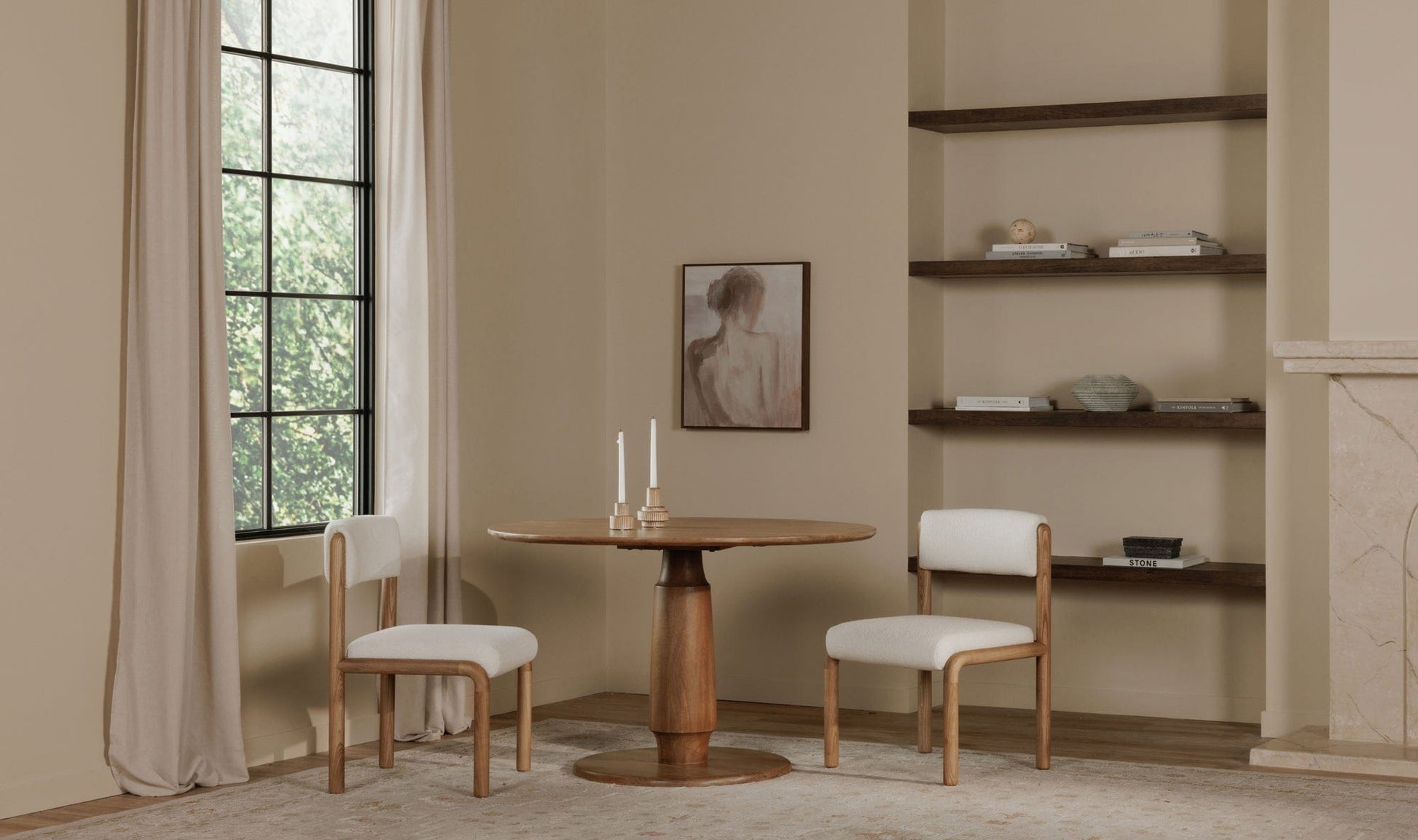 Moe's Home Collection Dining Chairs April Dining Chair White-Set of Two April Dining Chair White-Set of Two