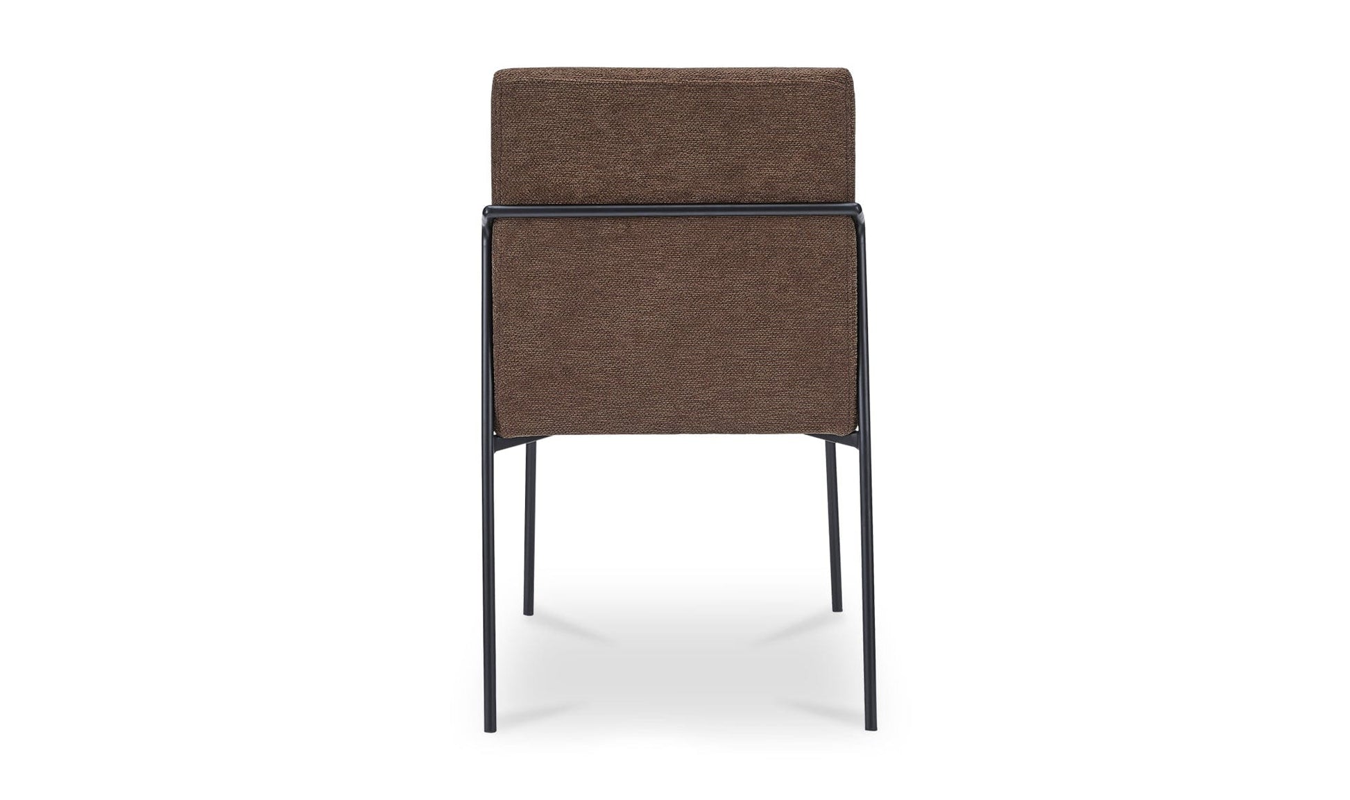 Moe's Home Collection Dining Chairs Danny Dining Chair Dark Brown Set of Two Danny Dining Chair Dark Brown Set of Two