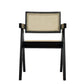 VIG Furniture Dining Chairs Modrest Aurora Modern Rattan and Wenge Dining Arm Chair