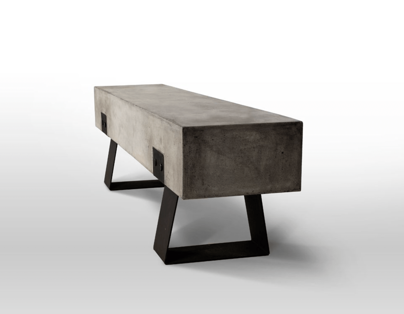 VIG Furniture Dining Chairs Modrest Haring Modern Concrete Bench