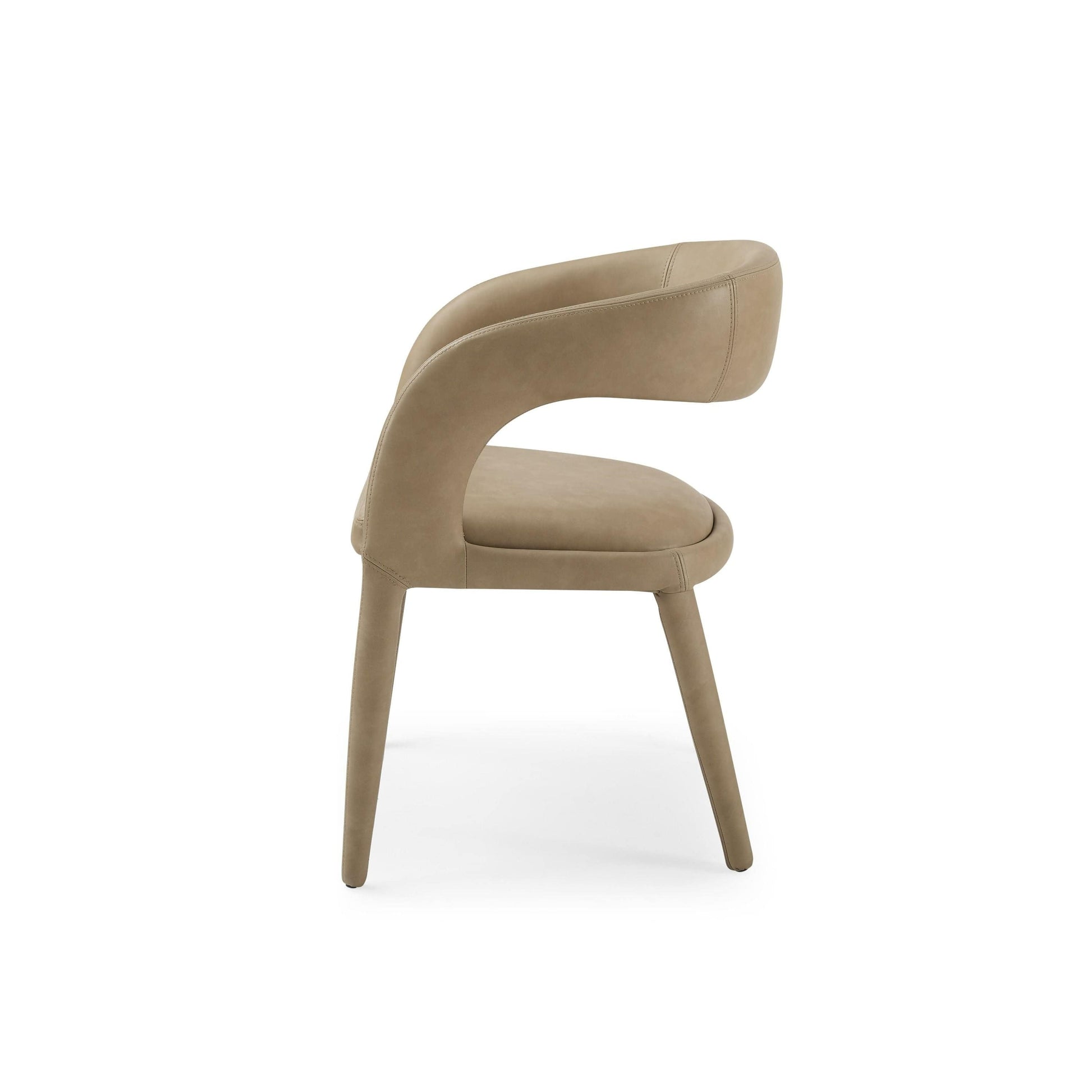 VIG Furniture Dining Chairs Modrest Mundra - Modern Tan Leatherette Dining Chair