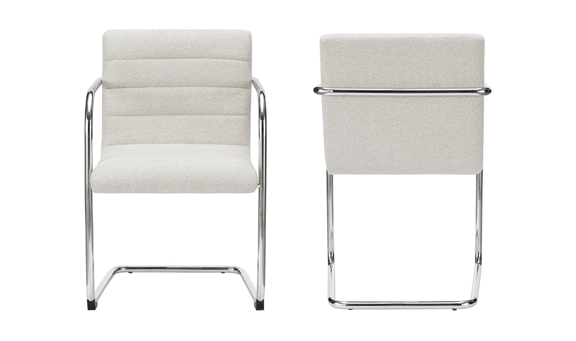 Moe's Home Collection Dining Chairs Pedro Dining Chair Beige Set of Two Pedro Dining Chair Beige Set of Two