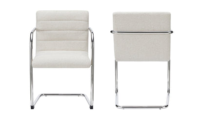 Moe's Home Collection Dining Chairs Pedro Dining Chair Beige Set of Two Pedro Dining Chair Beige Set of Two