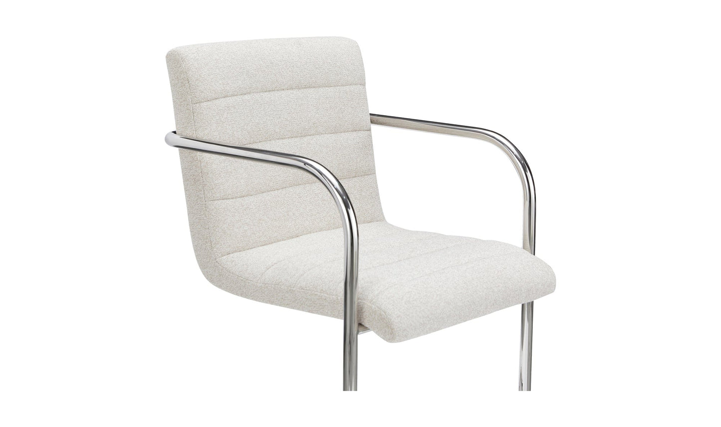 Moe's Home Collection Dining Chairs Pedro Dining Chair Beige Set of Two Pedro Dining Chair Beige Set of Two