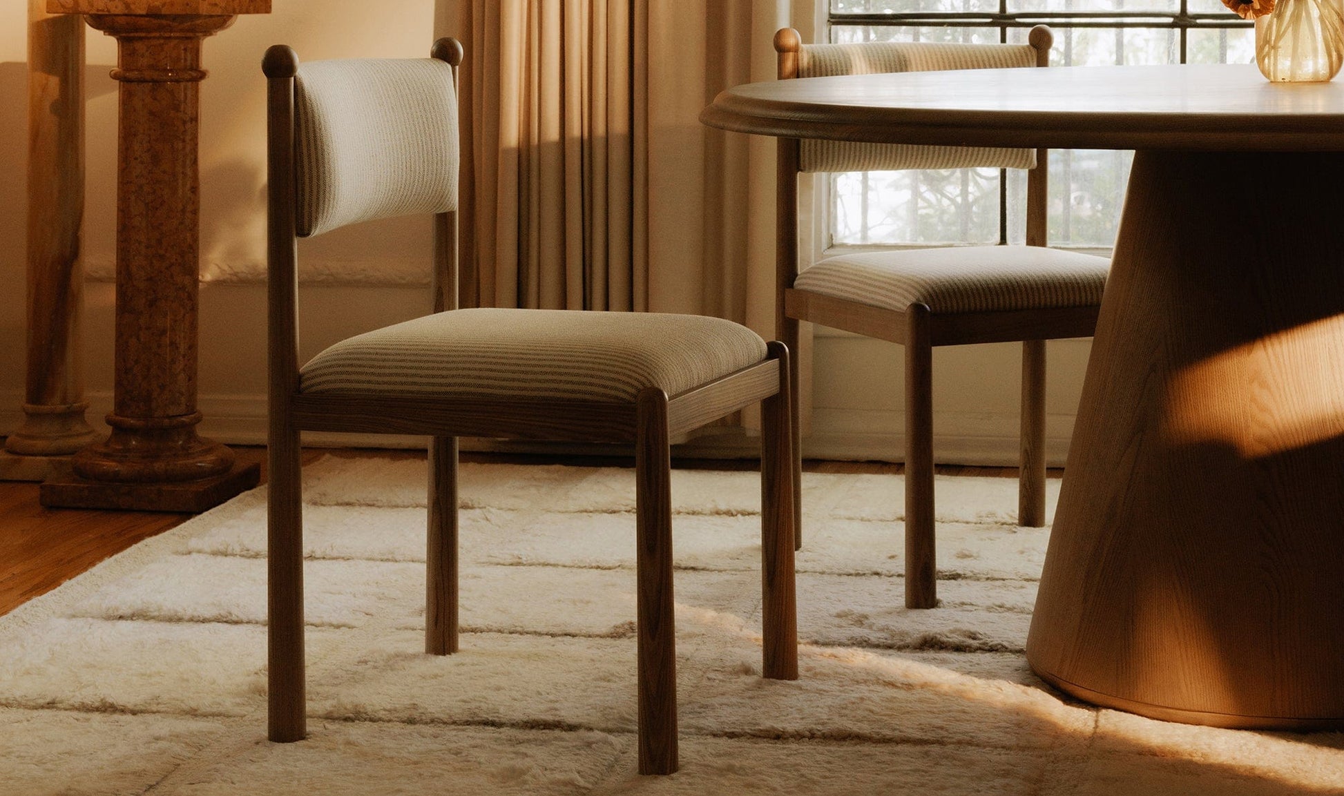 Moe's Home Collection Dining Chairs Villetta Dining Chair Stripe - Set Of Two (Copy) Villetta Dining Chair Stripe - Set Of Two (Copy)