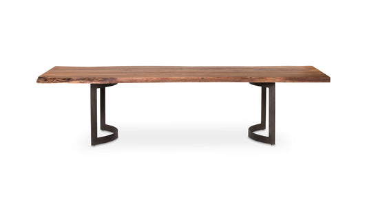Moe's Home Collection Dining Table BENT DINING TABLE LARGE SMOKED BENT DINING TABLE LARGE SMOKED