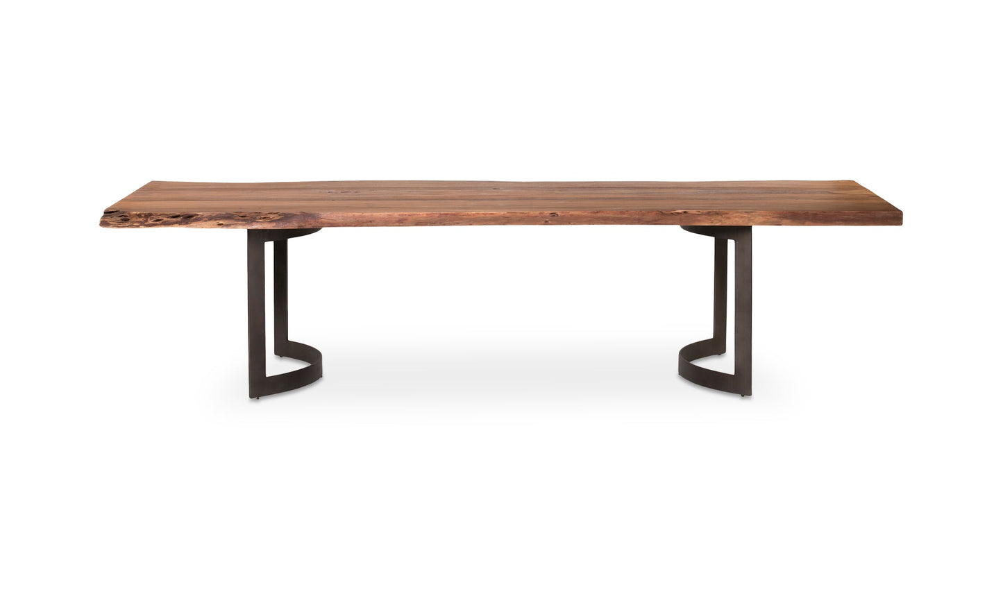 Moe's Home Collection Dining Table BENT DINING TABLE SMALL SMOKED BENT DINING TABLE SMALL SMOKED