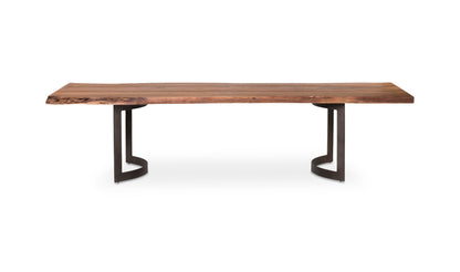 Moe's Home Collection Dining Table BENT DINING TABLE SMALL SMOKED BENT DINING TABLE SMALL SMOKED