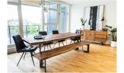 Moe's Home Collection Dining Table BENT DINING TABLE SMALL SMOKED BENT DINING TABLE SMALL SMOKED