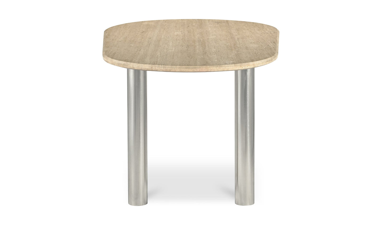 Moe's Home Collection Dining Table Fia Dining Table Travertine Fia Dining Table Travertine