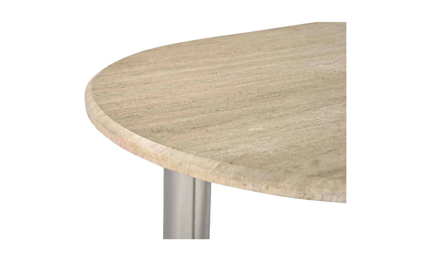 Moe's Home Collection Dining Table Fia Dining Table Travertine Fia Dining Table Travertine