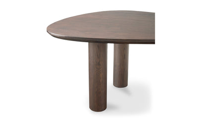 Moe's Home Collection Dining Table Finley Dining Table Smoked Finley Dining Table Smoked