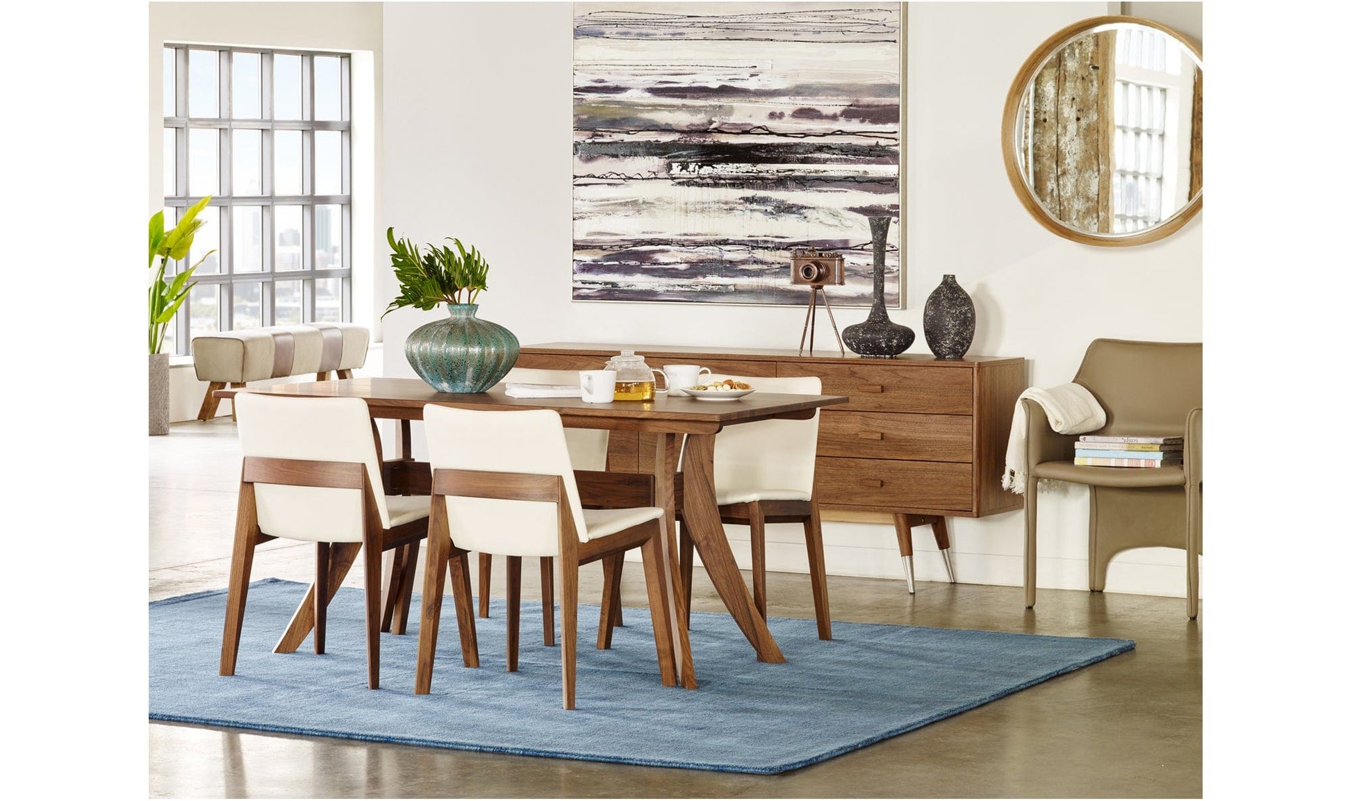 Moe's Home Collection Dining Table Florence Small Dining Table Brown Florence Small Dining Table Brown