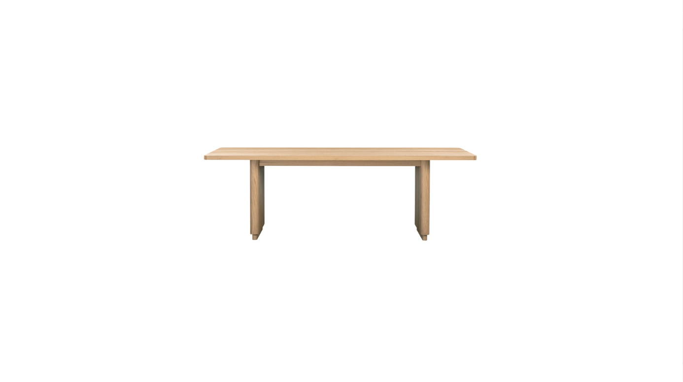 Moe's Home Collection Dining Table Round Off Small Dining Table Natural Oak Round Off Small Dining Table Natural Oak