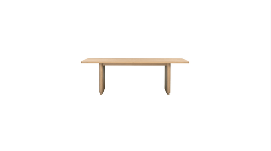 Moe's Home Collection Dining Table Round Off Small Dining Table Natural Oak Round Off Small Dining Table Natural Oak