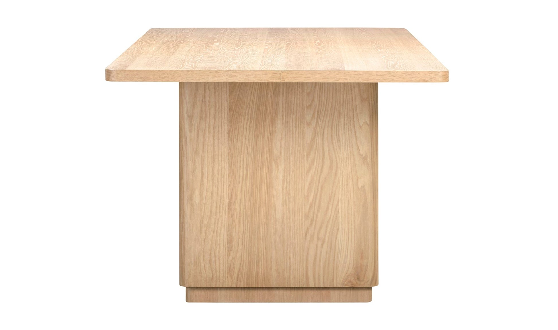 Moe's Home Collection Dining Table Round Off Small Dining Table Natural Oak Round Off Small Dining Table Natural Oak