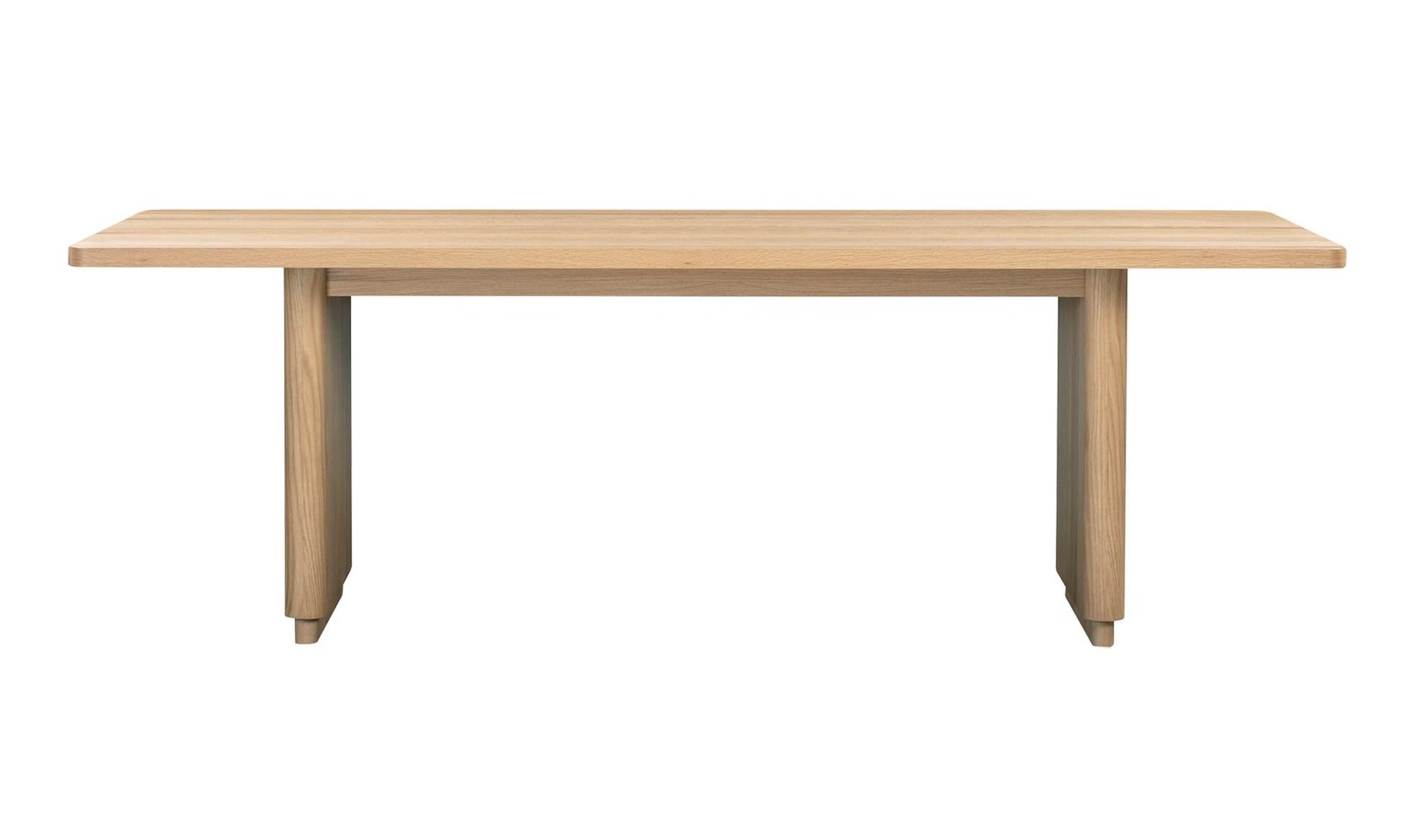 Moe's Home Collection Dining Table Round Off Small Dining Table Natural Oak Round Off Small Dining Table Natural Oak