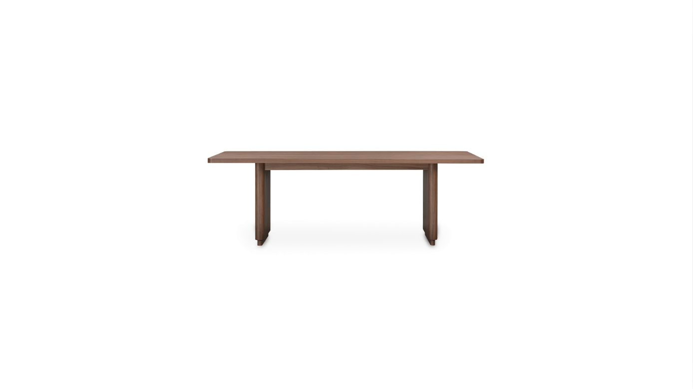 Round Off Table Round Off Dining Table Small Walnut | The Carpentry Shop Co.