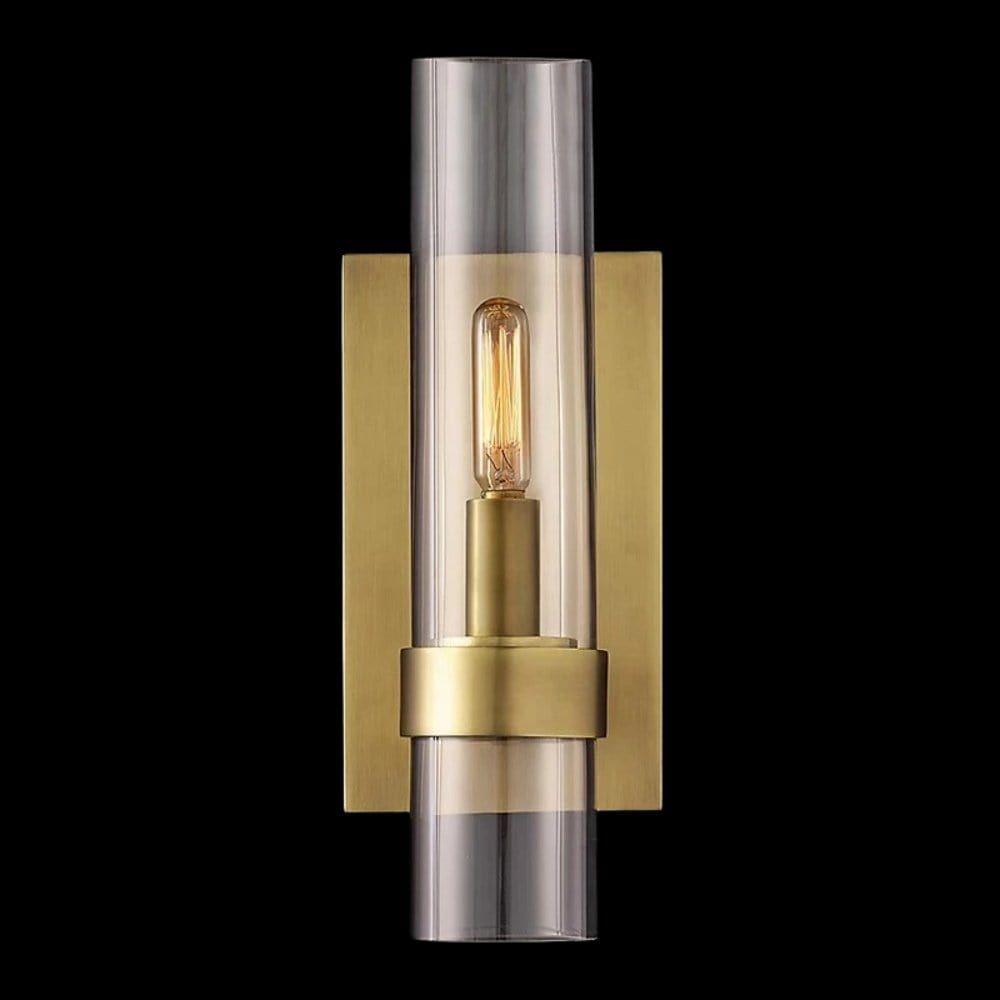 Residence Supply 11.8" x 3.9" / 30cm x 10cm - 25W / Lacquered Brass Dipaka Candela Wall Sconce