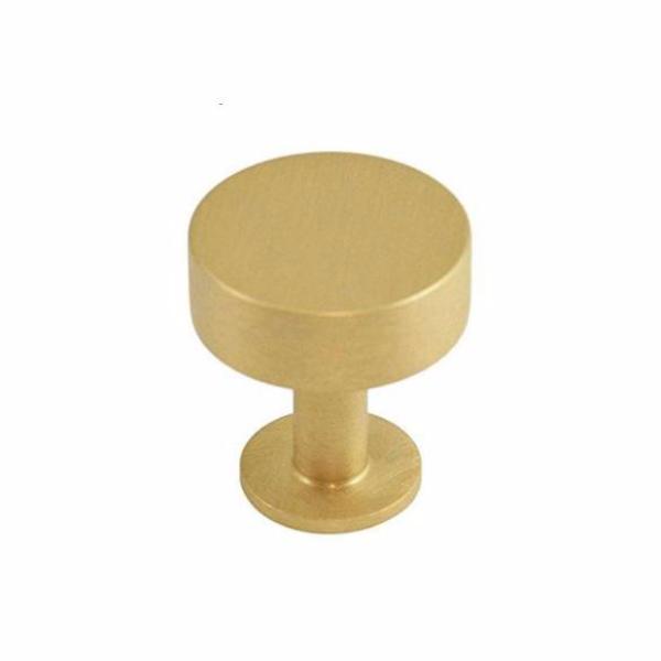Lew's Square Bar Cabinet Knobs and Handles in Brushed Brass.