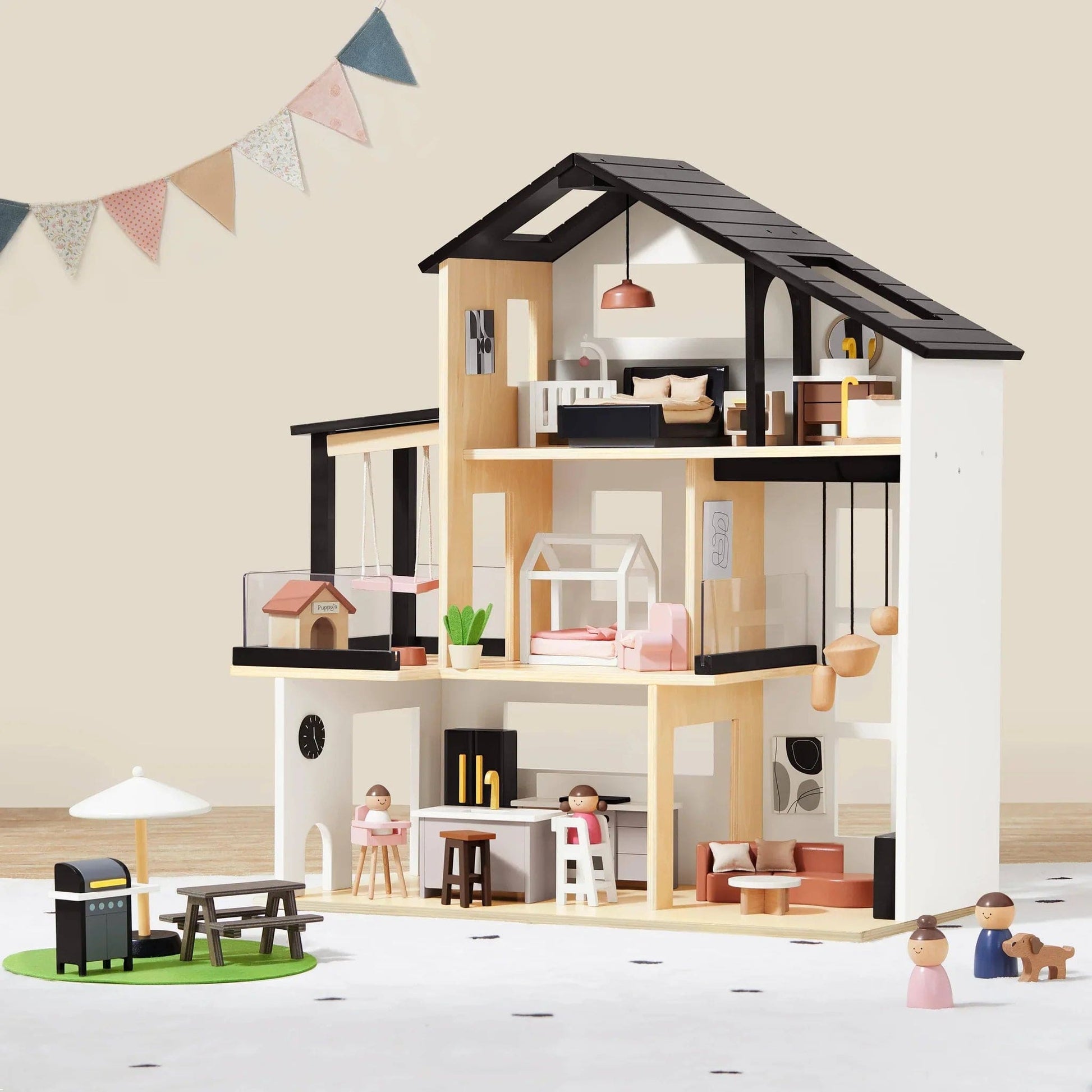 Tiny Land Dollhouse Tiny Land® Modern Family Dollhouse