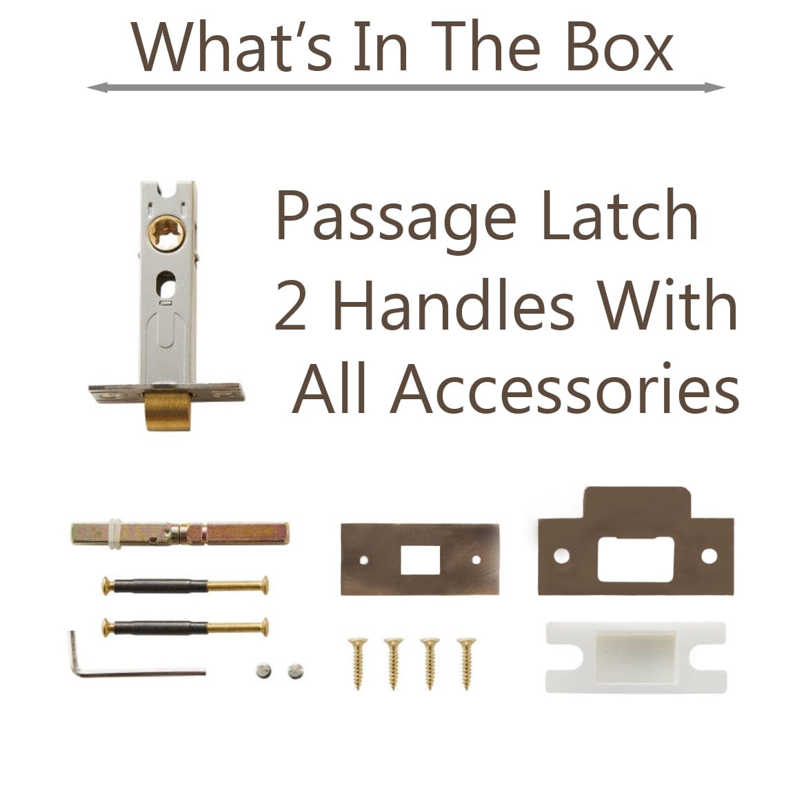 Design Max LLC Door Hardware Rio Passage Interior Door Set - Lever Door Handle Rio Passage Interior Door Set - Lever Door Handle