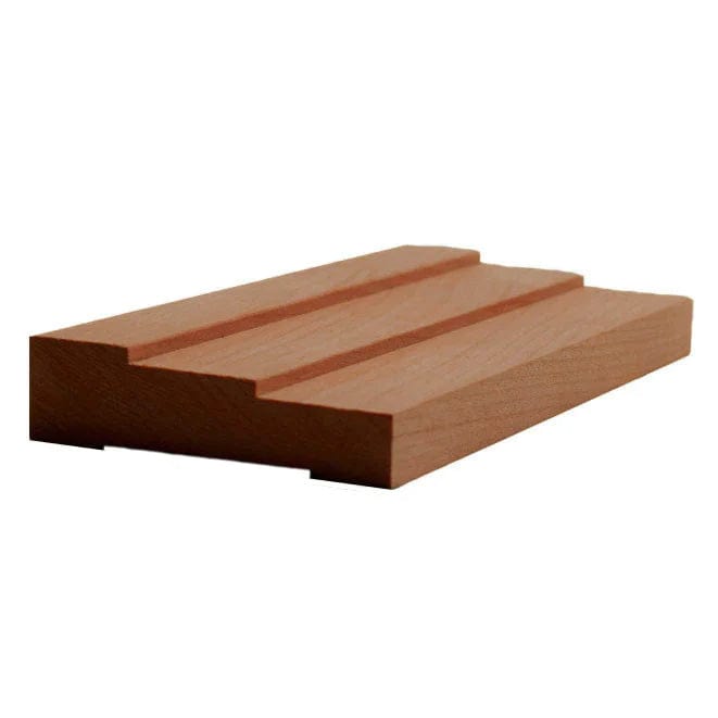 NewMouldings Door Window Casing Cherry / 94 inches EWCA34 Stepped 2-1/2 inch Casing Trim Moulding EWCA34 Stepped 2-1/2 inch Casing Trim Moulding