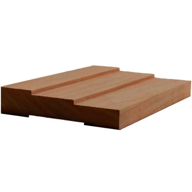 NewMouldings Door Window Casing Cherry / 94 inches EWCA35 Stepped 3-1/2 inch Casing Trim Moulding EWCA35 Stepped 3-1/2 inch Casing Trim Moulding