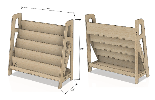 SIERRA + SIENNA- Toy Shelf + Bookshelf