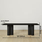 Residence Supply 55"x27.5" / 140X70cm / Dark Dravus Wooden Dining Table