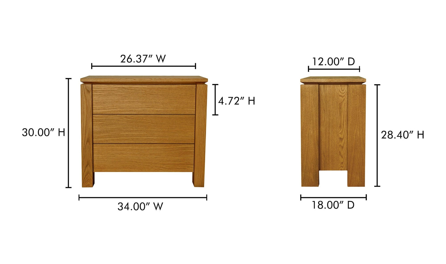Moe's Home Collection Dressers Brook Chest Country Oak Brook Chest Country Oak