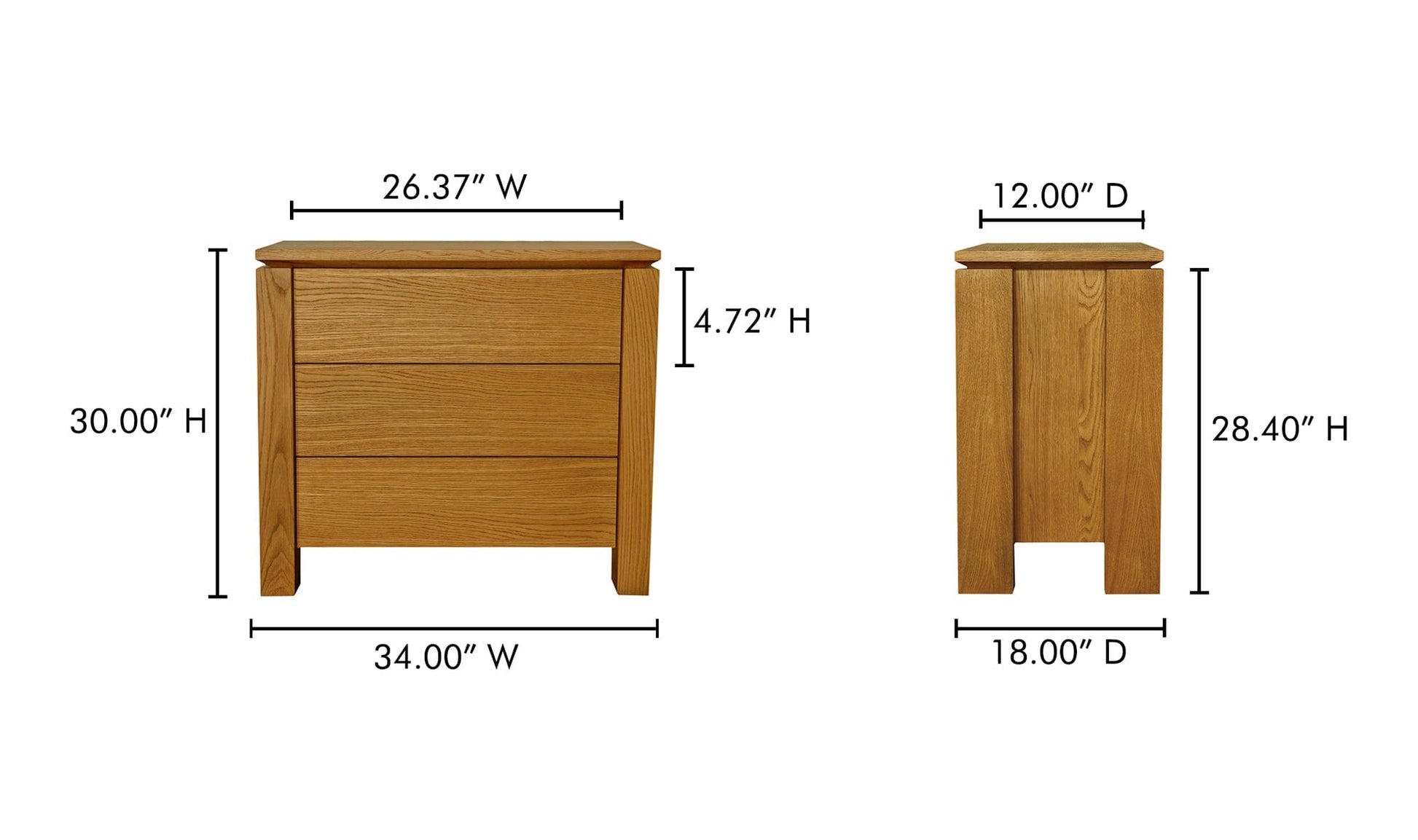 Moe's Home Collection Dressers Brook Chest Country Oak Brook Chest Country Oak