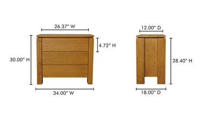 Moe's Home Collection Dressers Brook Chest Country Oak Brook Chest Country Oak