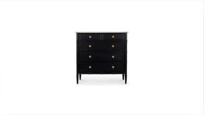 Moe's Home Collection Dressers Eleanor 5 Drawer Chest Black Eleanor 5 Drawer Chest Black