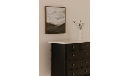 Moe's Home Collection Dressers Eleanor 5 Drawer Chest Black Eleanor 5 Drawer Chest Black