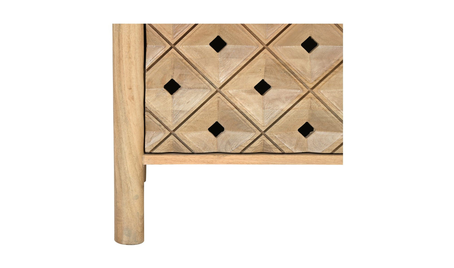 Moe's Home Collection Dressers Fulton 6 Drawer Dresser Natural Fulton 6 Drawer Dresser Natural