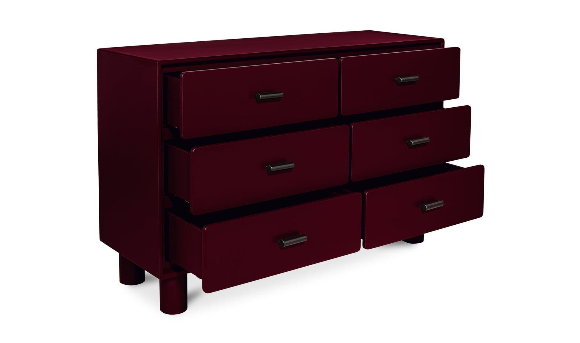 Jolene 6 Drawer Dresser Deep Red Jolene 6 Drawer Dresser Deep Red
