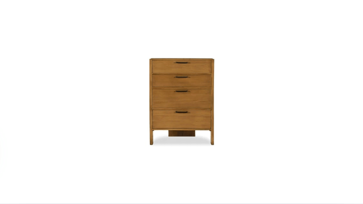 Moe's Home Collection Dressers Lachlan 4 Drawer Chest Brown Lachlan 4 Drawer Chest Brown