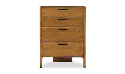 Moe's Home Collection Dressers Lachlan 4 Drawer Chest Brown Lachlan 4 Drawer Chest Brown