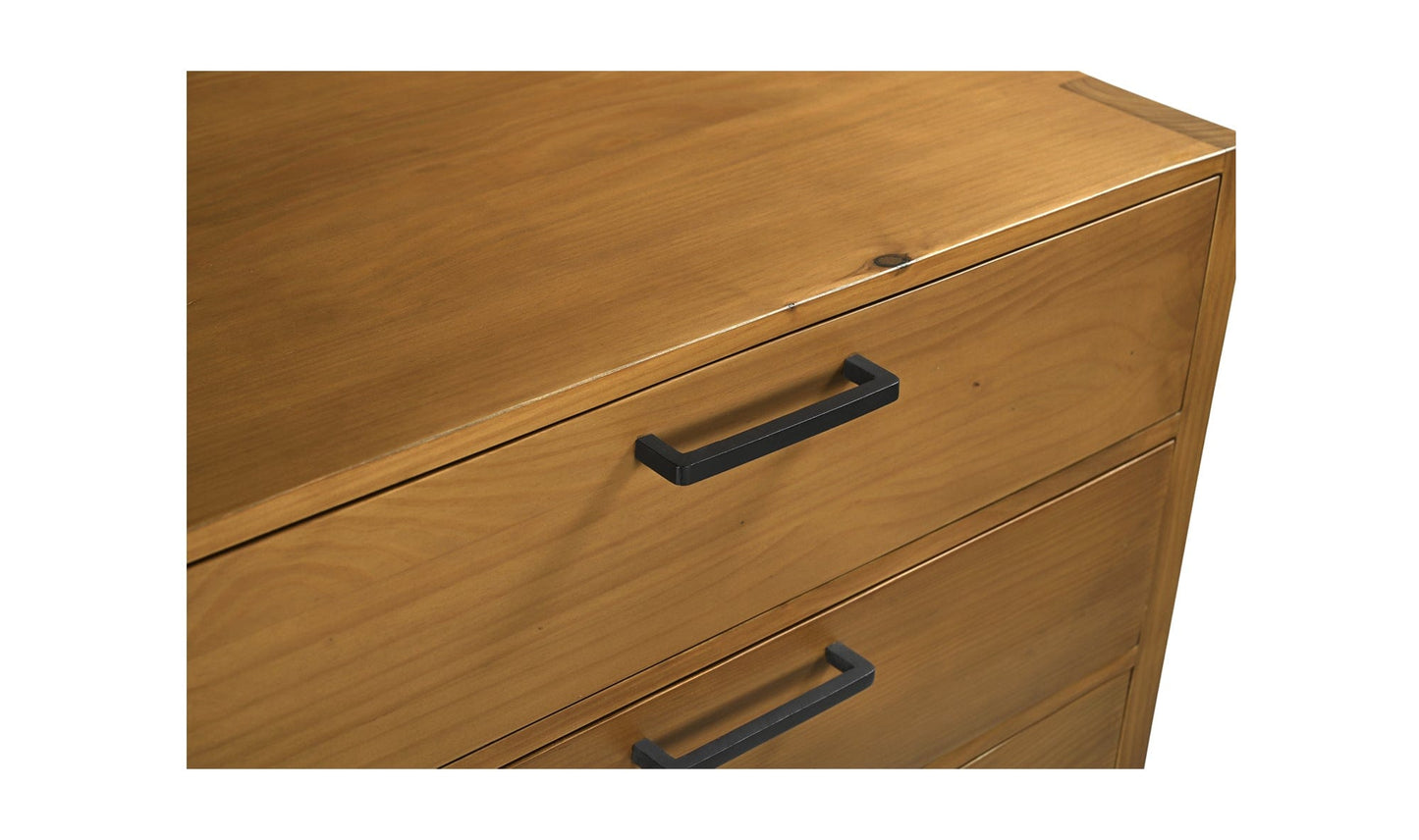 Moe's Home Collection Dressers Lachlan 4 Drawer Chest Brown Lachlan 4 Drawer Chest Brown