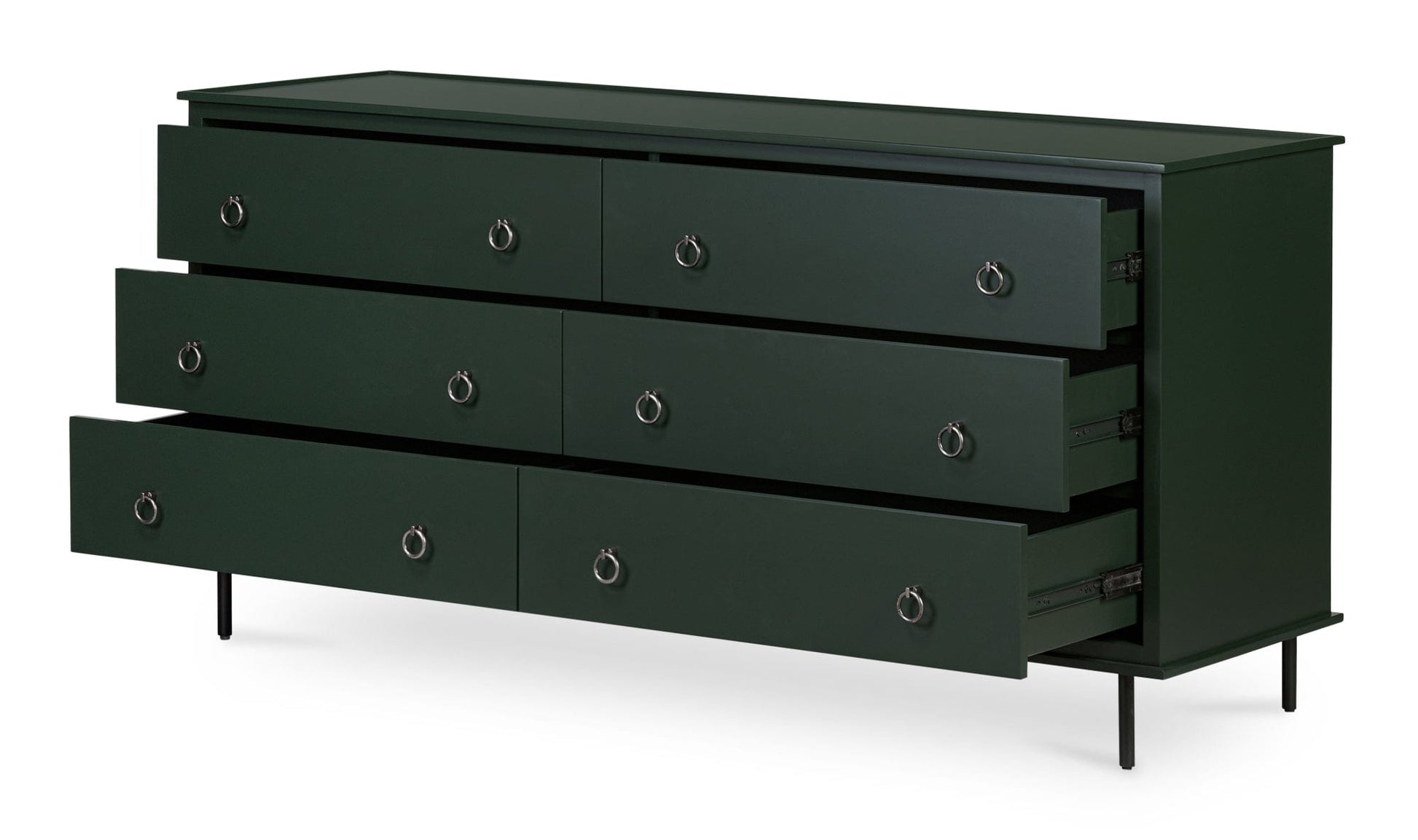 Reagan - 6 Drawer Dresser - Deep Green Reagan - 6 Drawer Dresser - Deep Green