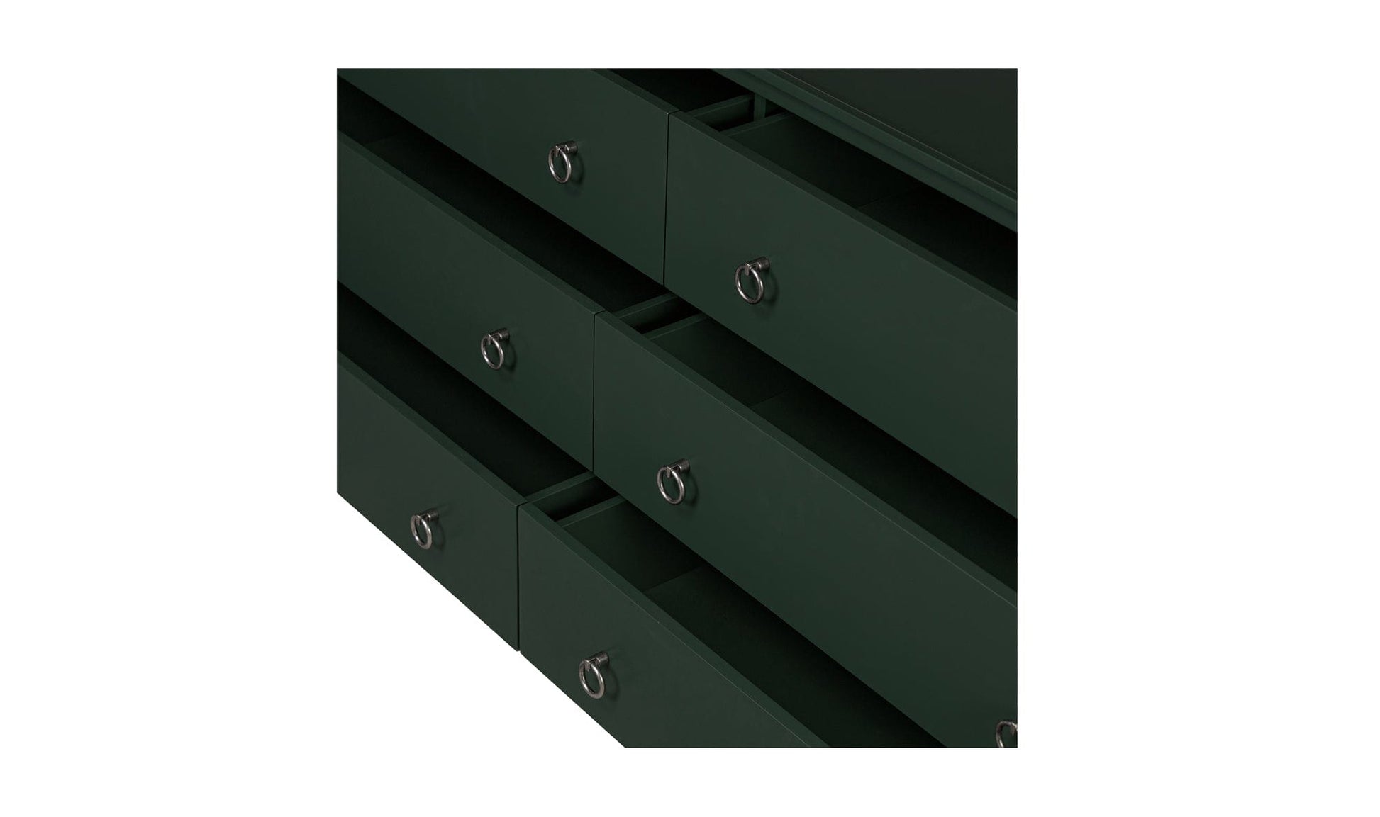 Reagan - 6 Drawer Dresser - Deep Green Reagan - 6 Drawer Dresser - Deep Green