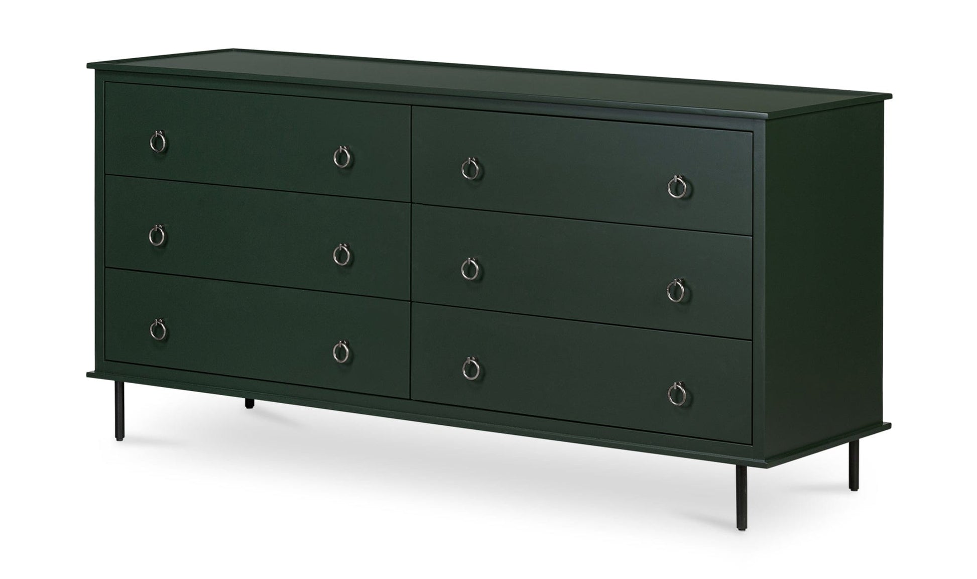 Reagan - 6 Drawer Dresser - Deep Green Reagan - 6 Drawer Dresser - Deep Green