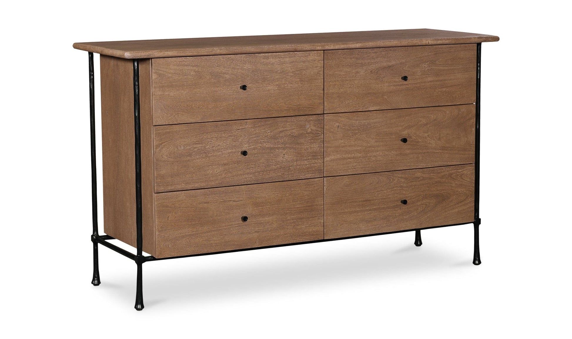 Moe's Home Collection Dressers Rene 6 Drawer Dresser Brown Rene 6 Drawer Dresser Brown
