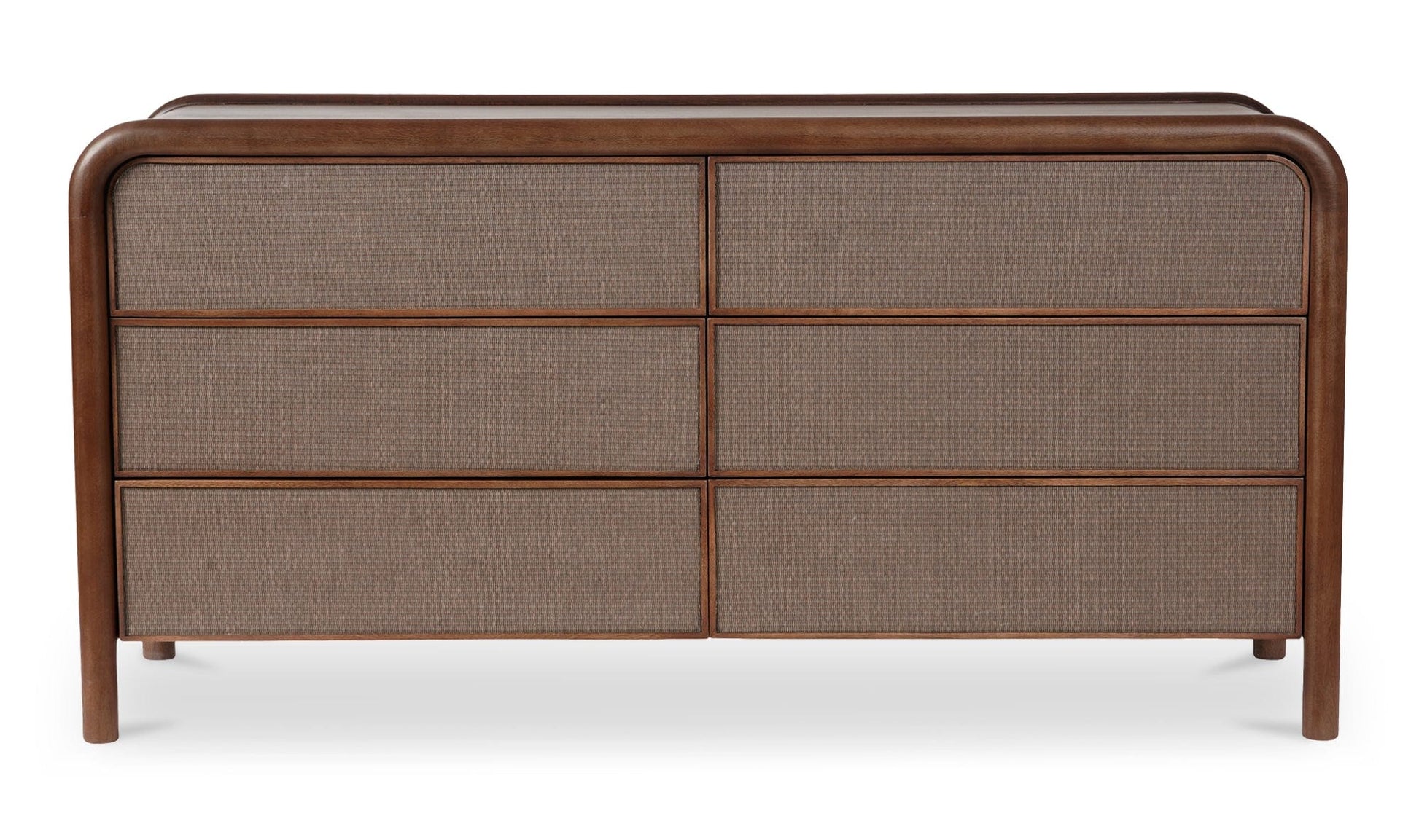 Moe's Home Collection Dressers Rye 6 Drawer Dresser Warm Brown Rye 6 Drawer Dresser Warm Brown